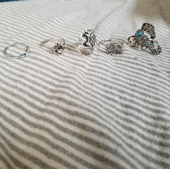 5 boutique boho rings - Picture 2 of 5